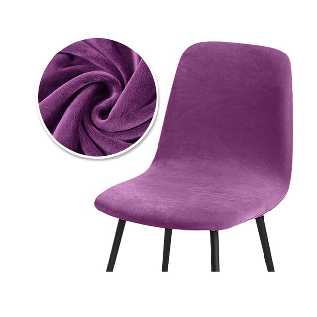 카페 의자 디자인 인테리어 체어 철제 바 스탠드 테이블 아일랜드 라운지 미드센추 87 Velvet-Purple - 4 Pieces