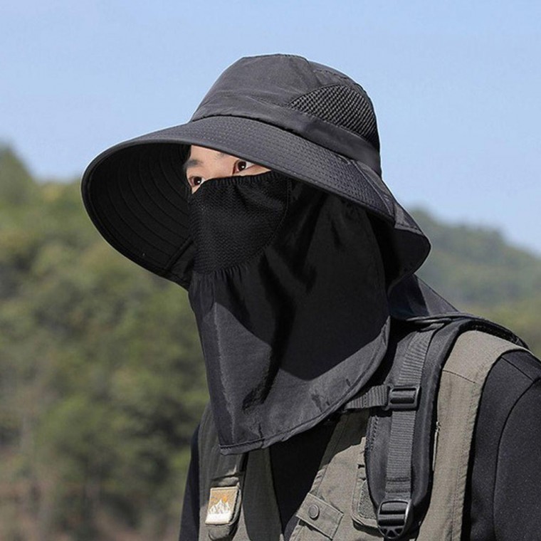 얼굴 여름 햇빛가리개 작업 버킷햇 등산 모자 낚시 1P