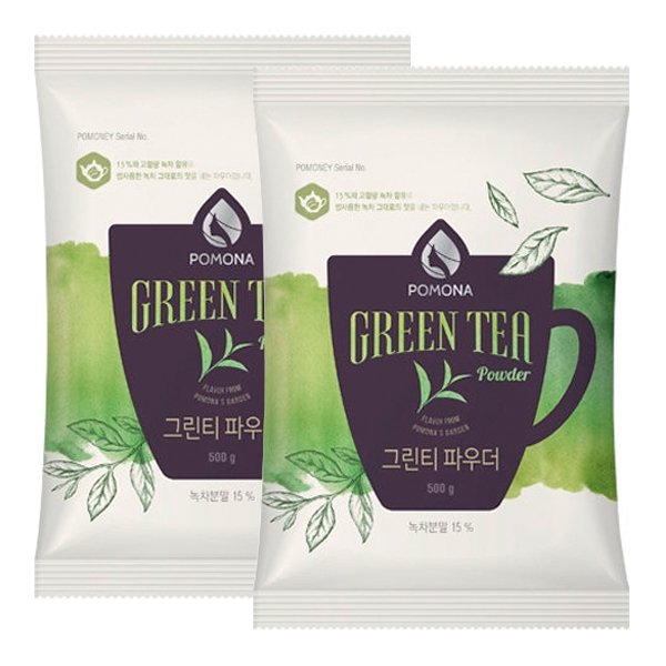 카파아이엔티 포모나 포모나 그린티 파우더 500g 2개세트