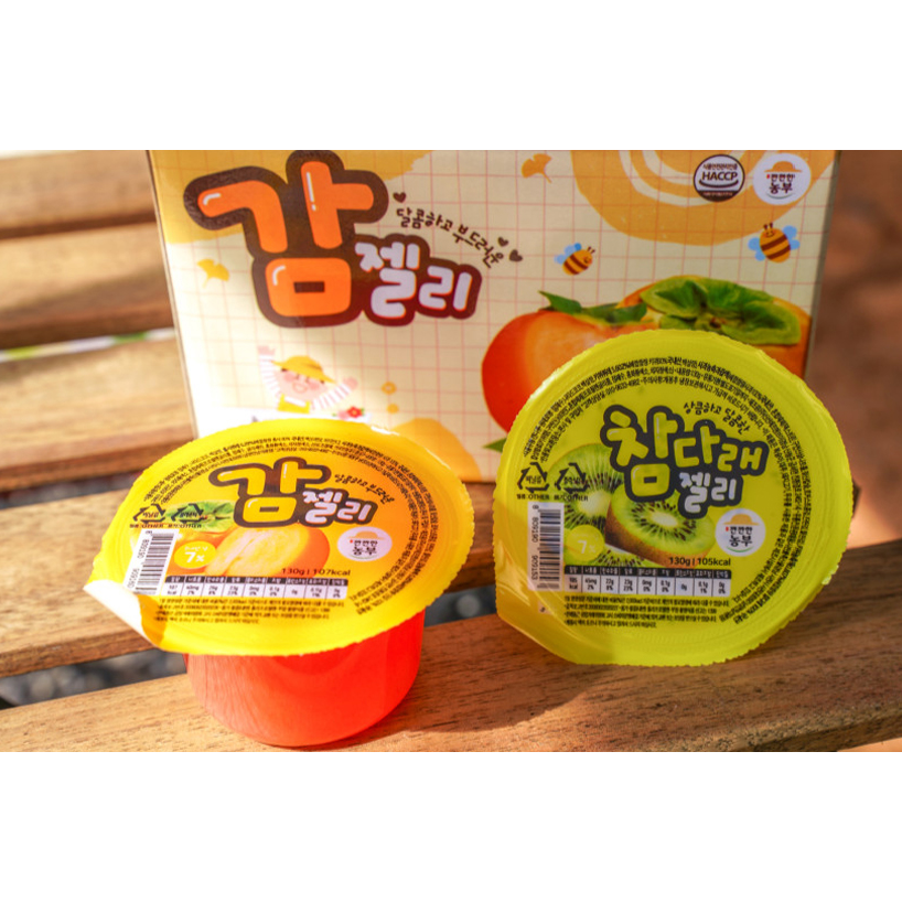 콩이네 마트 참대래 감 비타민 젤리 푸딩 130g 1box 1박스