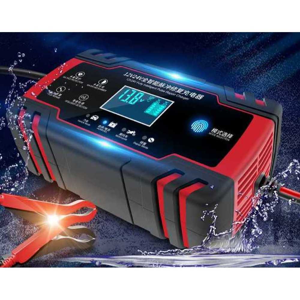 자동차 배터리 충전기 긴급 오토바이 12v 24v 밧데리