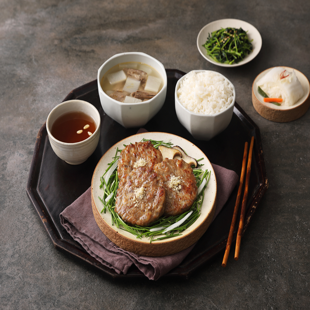 리치푸드씨스템 잡솨요 The담은떡갈비 240g 아이들간식 밥반찬 술안주 2개