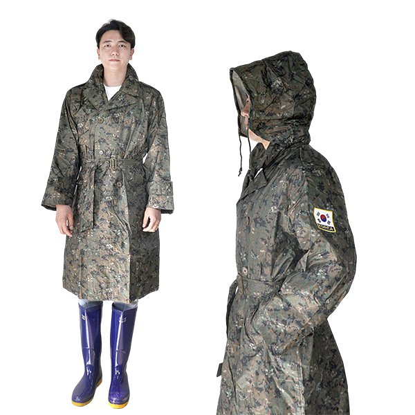매직크린 밀리터리 장교용 레인코트