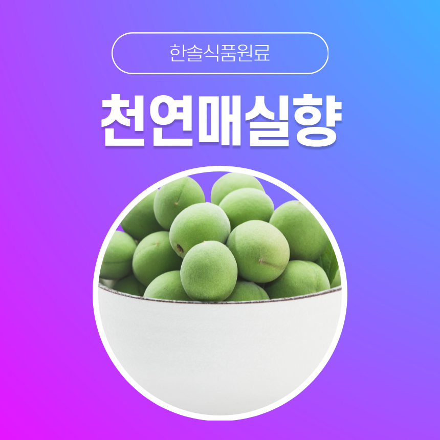 한솔식품원료 천연향료 천연매실향 10kg 천연바나나향 10kg 1개