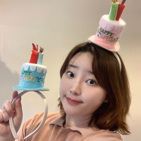 생일 케이크 머리띠 파티 해피벌스 사진소품 2컬러