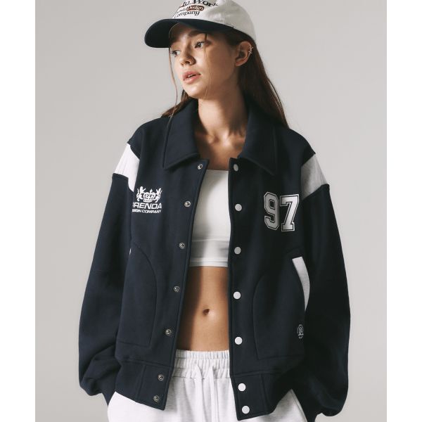 프렌다 PRENDA SWEAT VARSITY JACKET