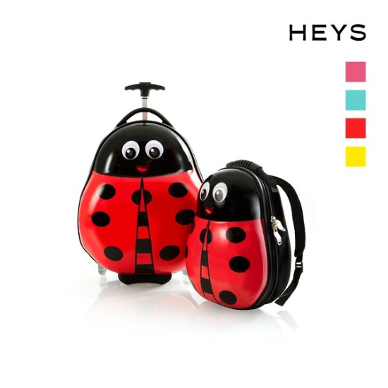 HEYS 팩토리스토어 트래블토트 유아용 캐리어 백팩 세트 무당벌레