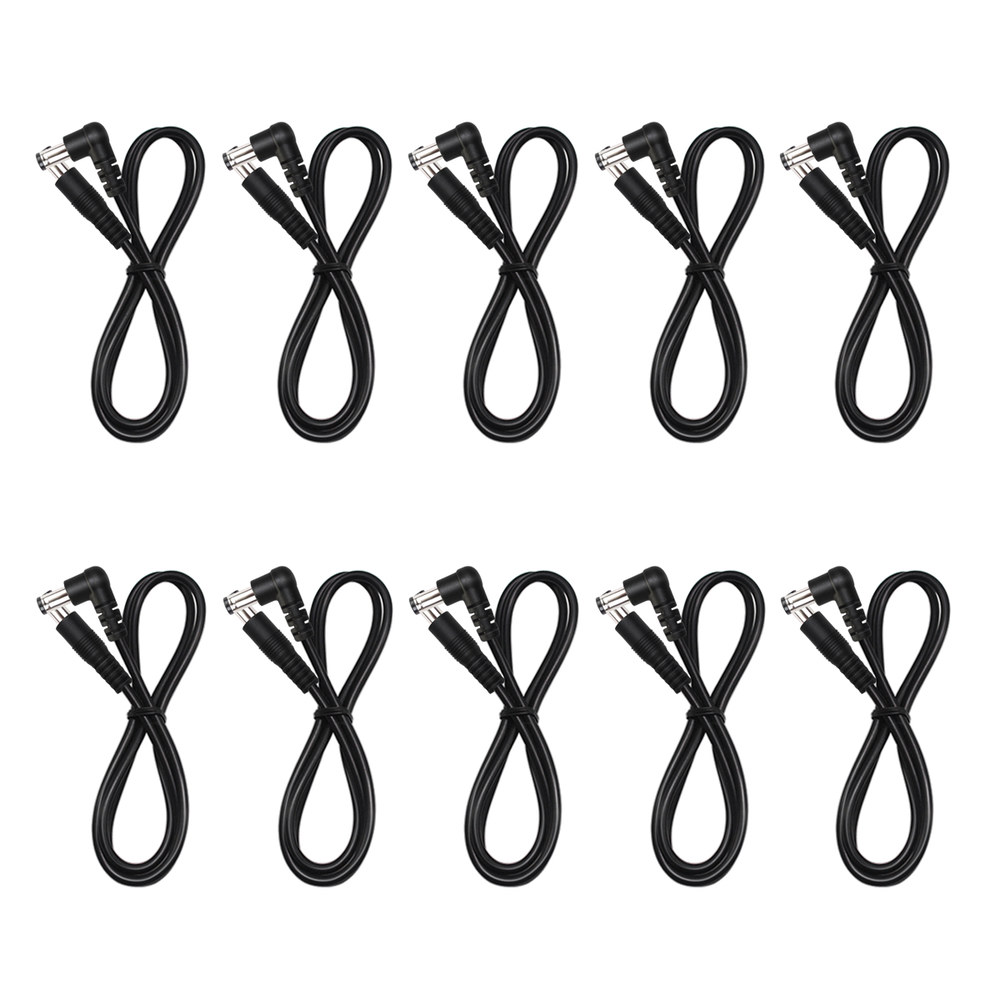 이펙트 페달 이펙터 페달용 DC 케이블 5 5X2 커넥터 잭 24 AWG 전원 코드 공급 장치 패치 전기