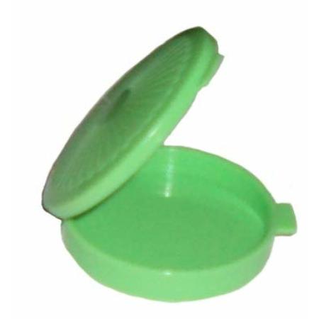 타파웨어 타파웨어 Tupperware 미니 클램쉘 알약 키퍼 라운드 포켓 용기 스프링 그린