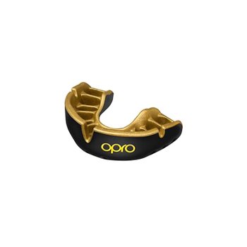 OPRO 마우스가드 셀프핏 레벨 흑 금 스포츠용 영국제 치과 의사 개발 특허