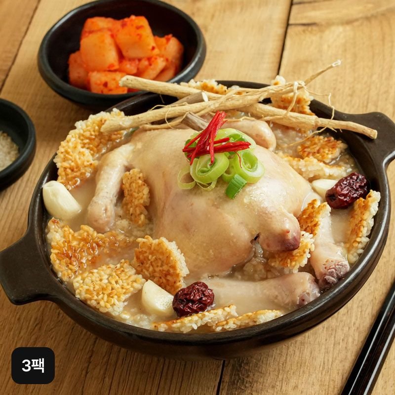 다담 정마을 정말 누룽지 사골 삼계탕 1kgX3팩 34409449