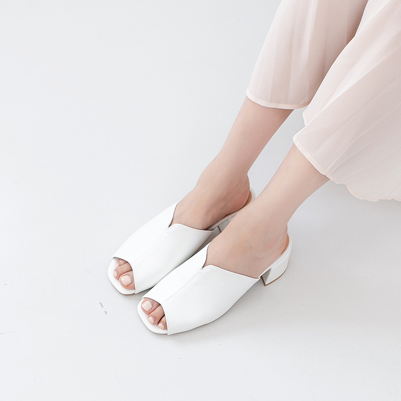 샤론 라탄 뮬슬리퍼 신발 구두 실내화 샌들 235
