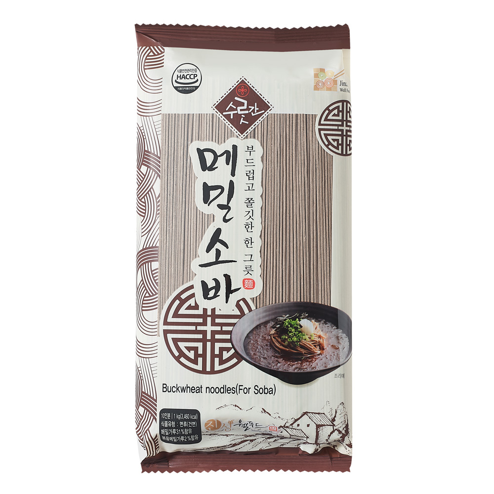 진성웰푸드 수랏간 메밀국수 1kg 1개