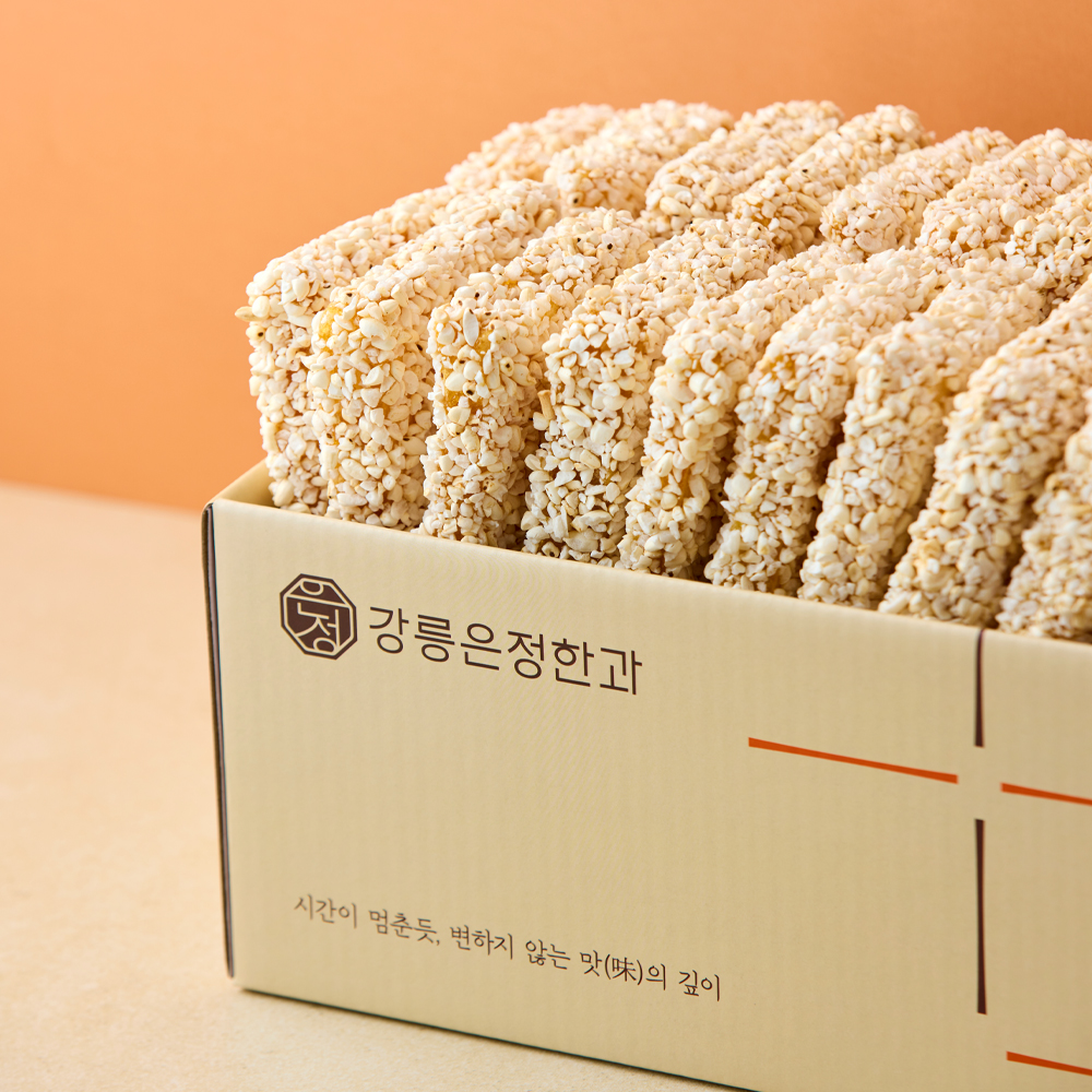 강릉은정한과 강릉은정한과 찹쌀과줄 1kg 대용량 500gX2봉 유과 답례품 아이 어르신간식 단체선물 명절선물