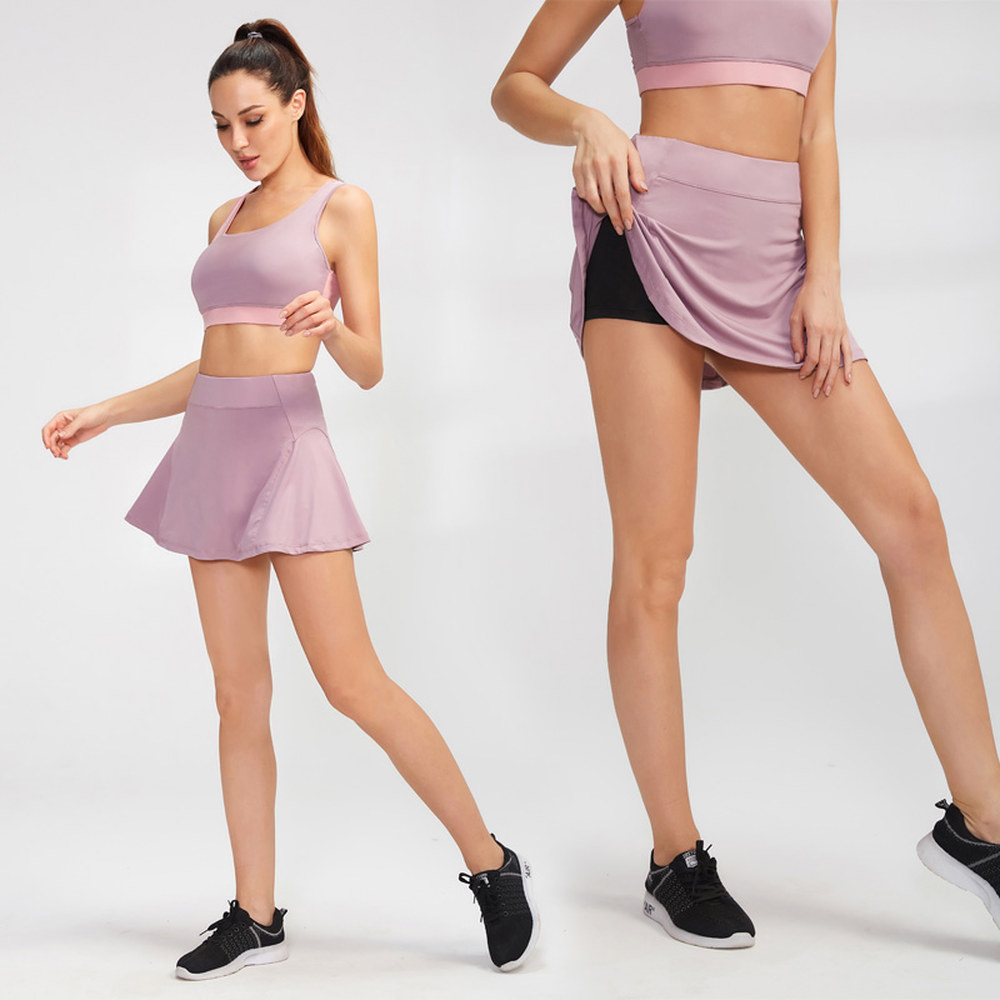 테니스 Frauen 스포츠 스커 Einfarbig 러닝 운동 Athletisch 골프