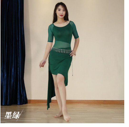 밸리댄스 폴댄스 힙스카프 1개 몫 여자 벨리 댄스 드레스 레이디 훈련 의상 솔리드 모달 03 3 03