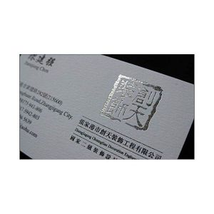 커스텀 500pcs 금 은박 명함 금 은스탬핑 컬러 브론징 프린팅 원사이즈 포일 Foil Sliver one size foil