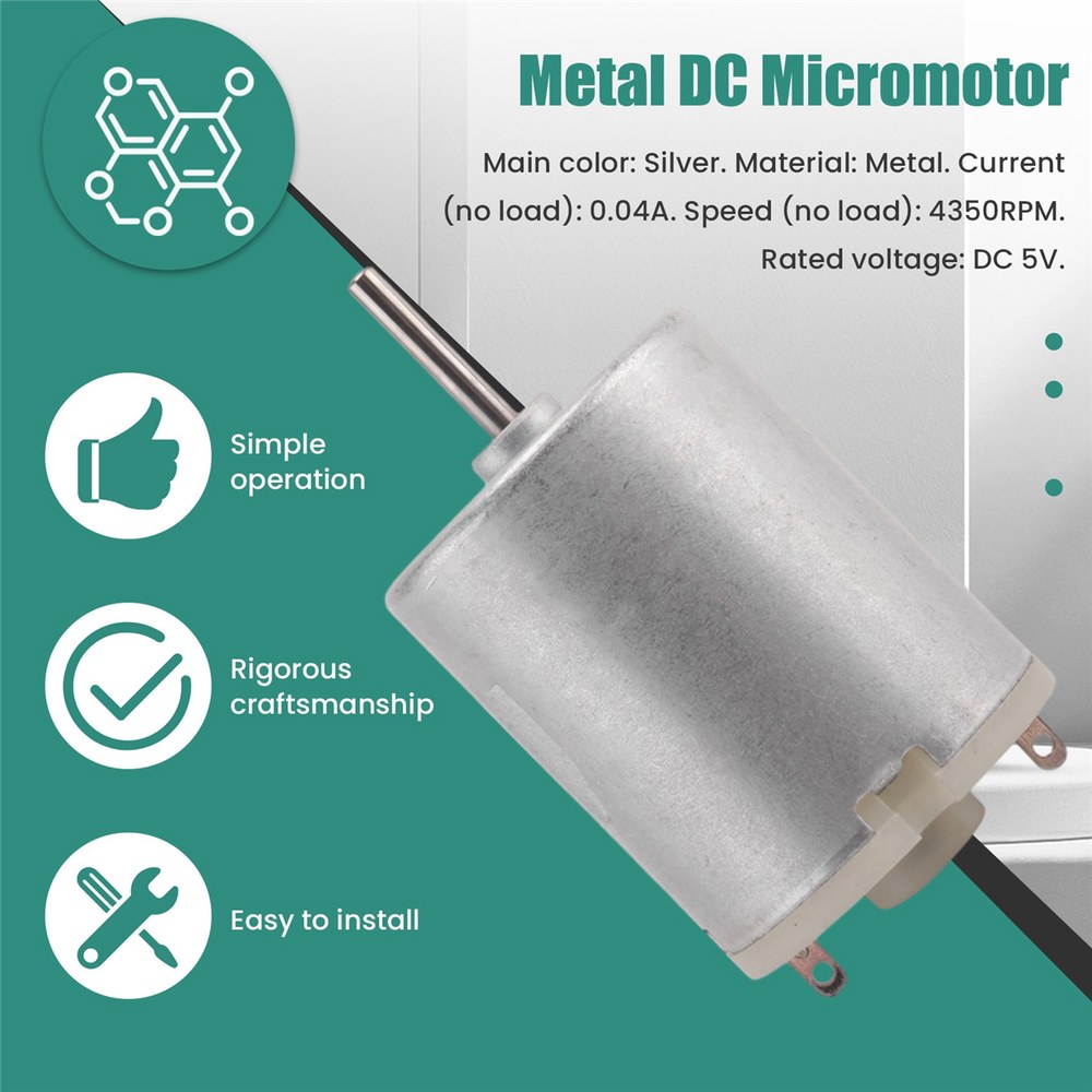 USB 팬용 소형 전기 모터 DC 5V 04A 4350RPM 0