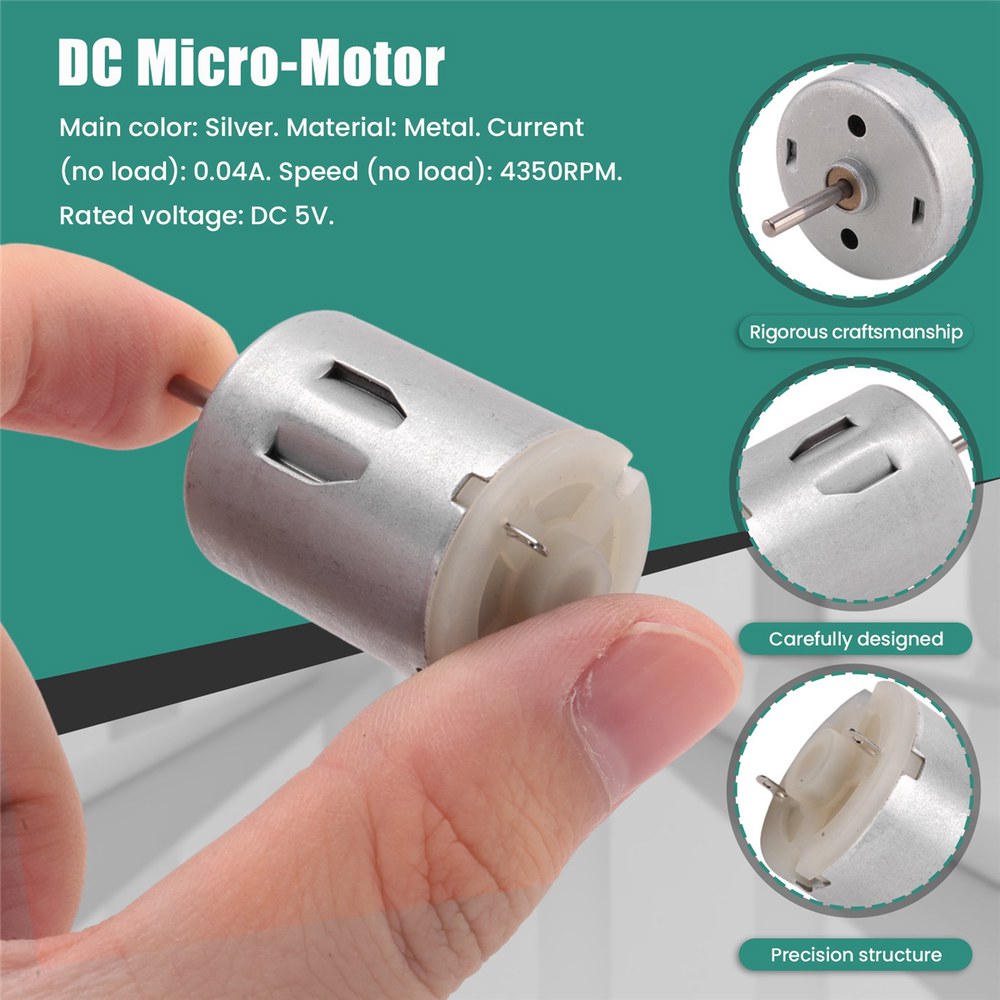 USB 팬용 소형 전기 모터 DC 5V 04A 4350RPM 0