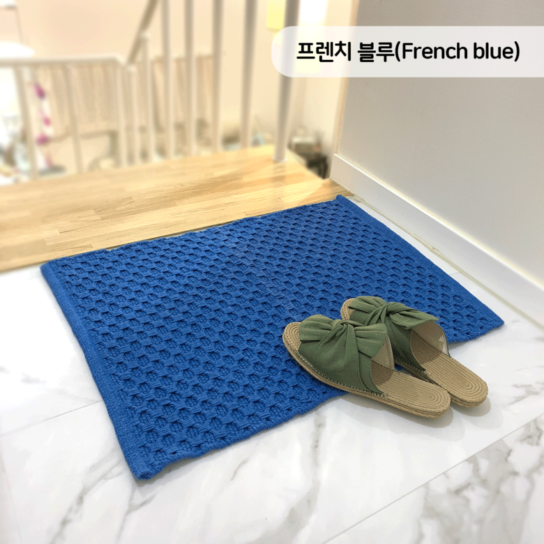 엠에스카페트 트렐리스 화장실매트 M 50x80 프렌치블루