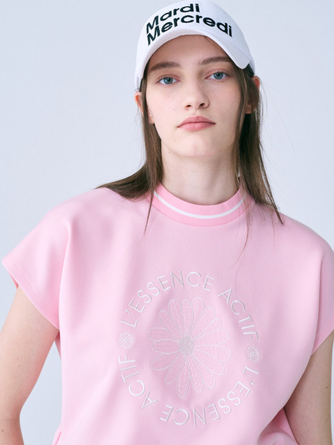 마르디메크르디악티프 마르디 메크르디 악티프 EMBLEM EMBROIDERED ACTIVE TOP