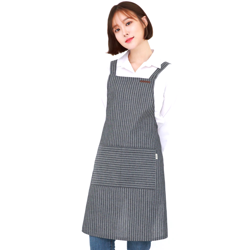 미단디자인 여름 면 바리스타 앞치마 1개 HAP208