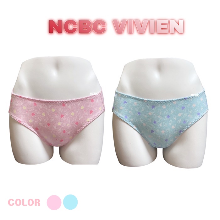 비비안 비비안 달콤달달 소프트아이스크림 프린트 여성 레이온 모달스판 삼각팬티2컬러 95