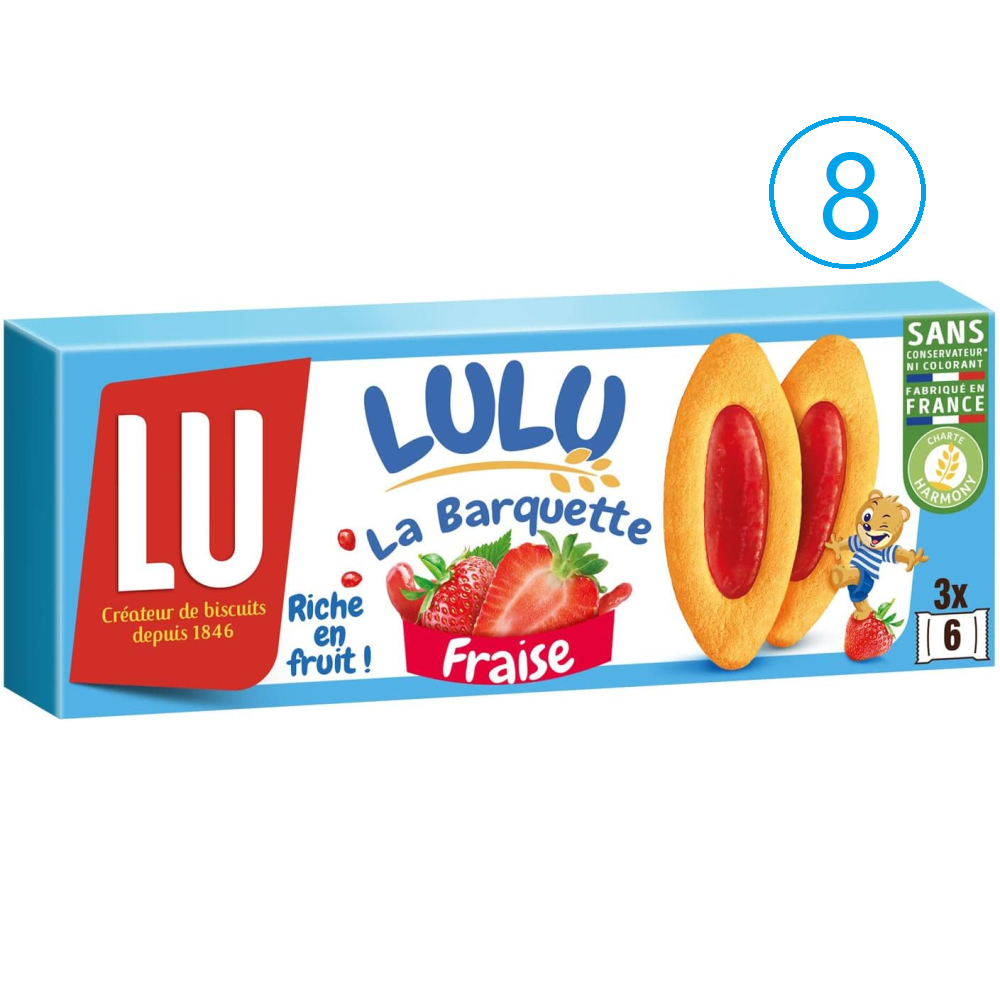 LU Lu 룰루 더 바게트 딸기 케이크 8팩 8개 120g