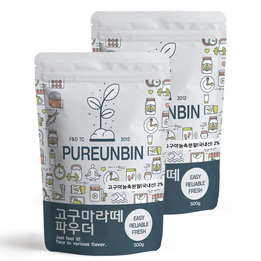 청우푸드 푸른빈 푸른빈 고구마 라떼 파우더 2개 1개입 500g