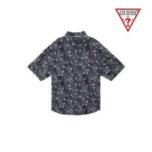 게스 GUESS Jeans S S 공용 올오버 프린트 반팔셔츠 829494 MO2W4255