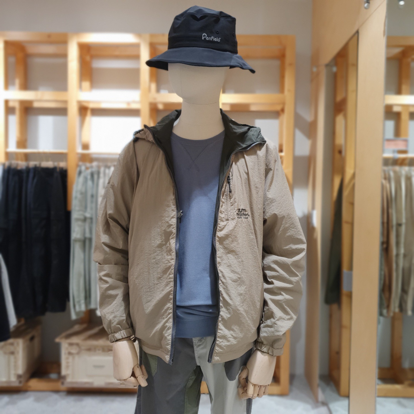 GARMENTS 가먼츠유니온 짐마스터 리버서블 나이론 윈드브레이커 후드자켓 MD G518667