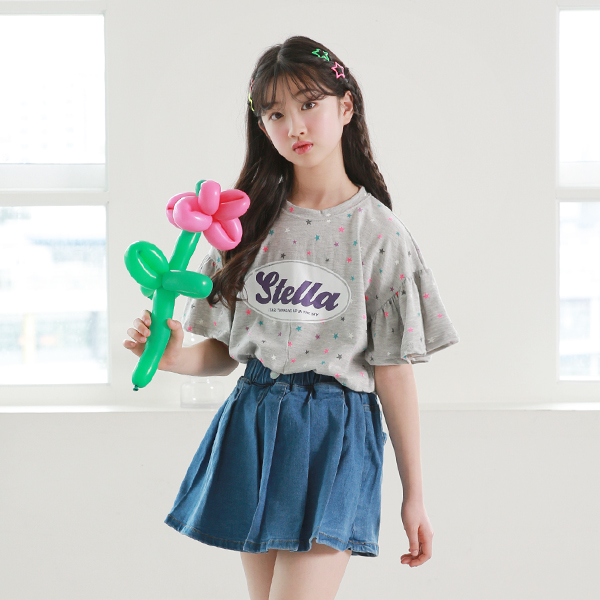 나나주니 나나주니 여아용 스텔라 주름 코디 상하의 세트 17호 메란지
