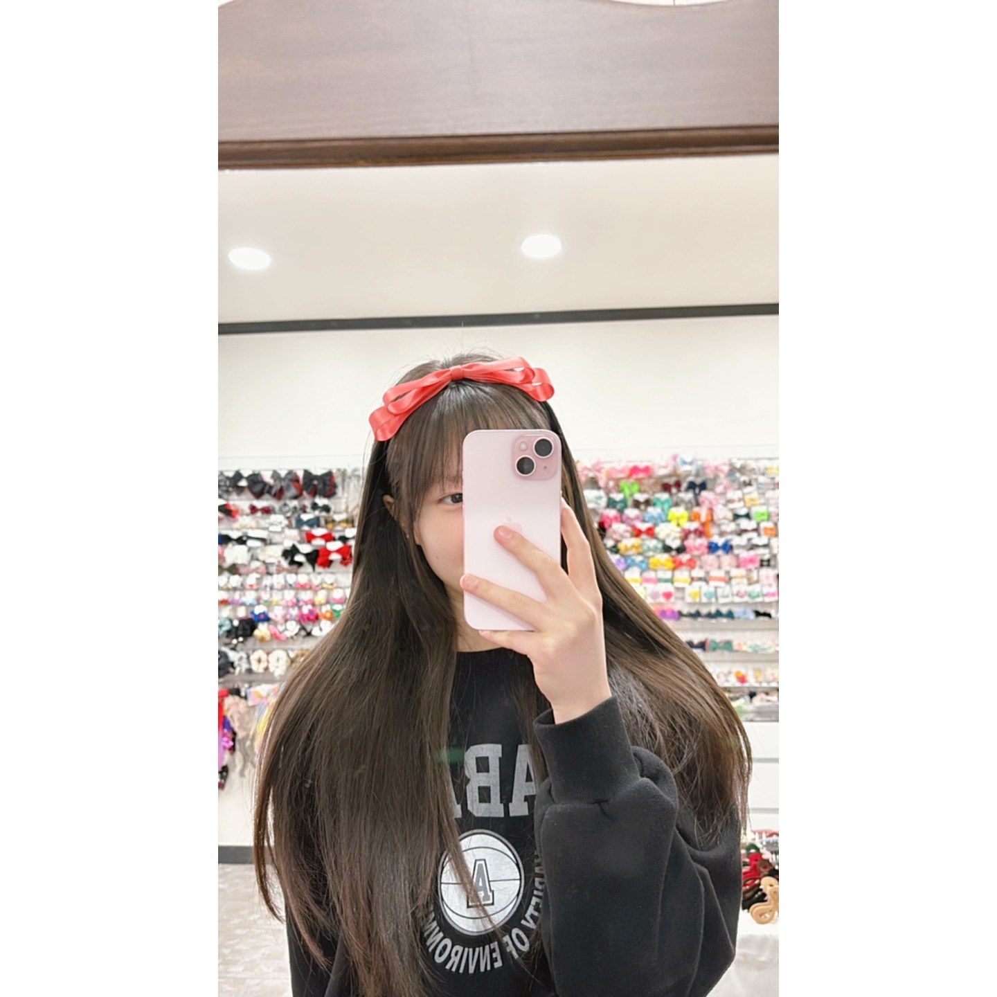 뿌니리본 무광공단 이단 리본 머리띠 깔끔머리띠 10번
