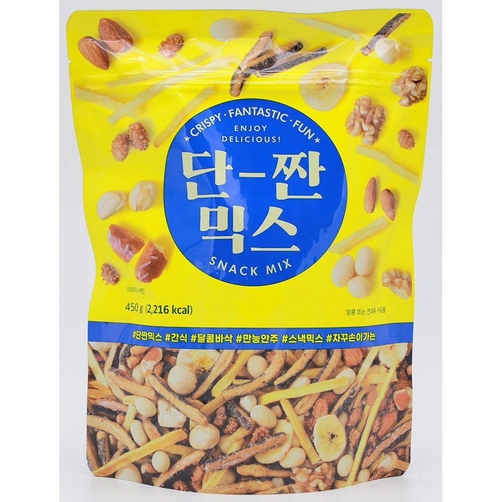 썬넛트 선명 단짠믹스 450g 맥주안주 스낵 간식 심심풀이 1개