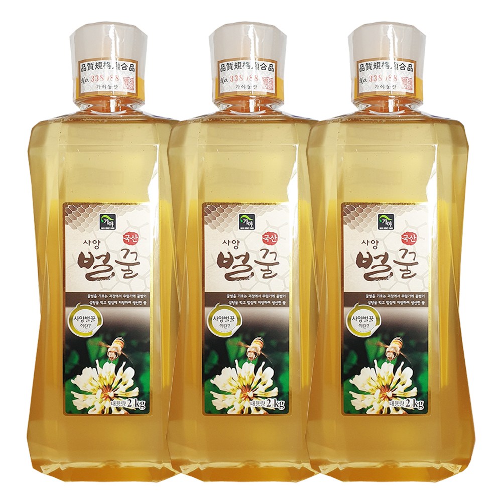 가야농산 국내산 토종 사양벌꿀 2kgx3개 262023