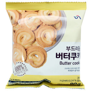 신흥제과 신흥제과 버터쿠키 80g 과자 스낵 디저트 간식 초코칩 버터링