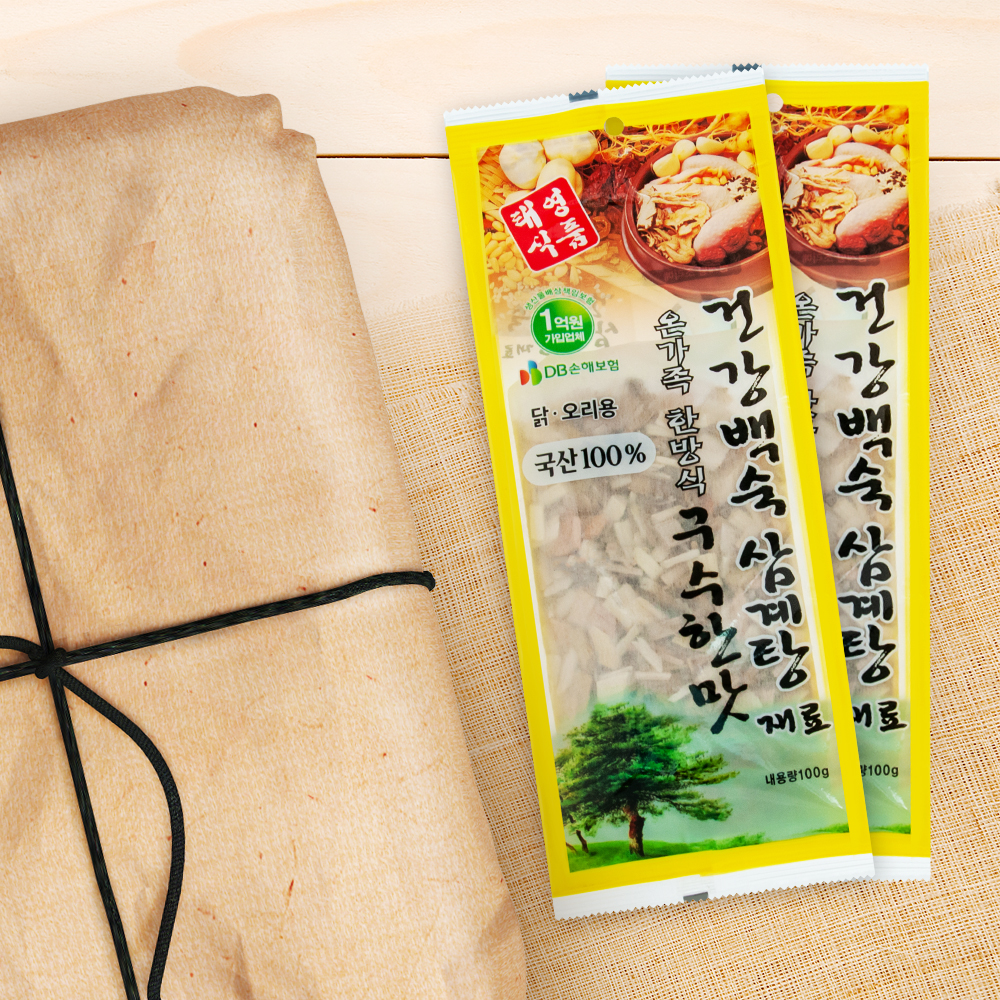 태영식품 태영식품 건강백숙 삼계탕재료 구수한맛 100g 50개 1박스