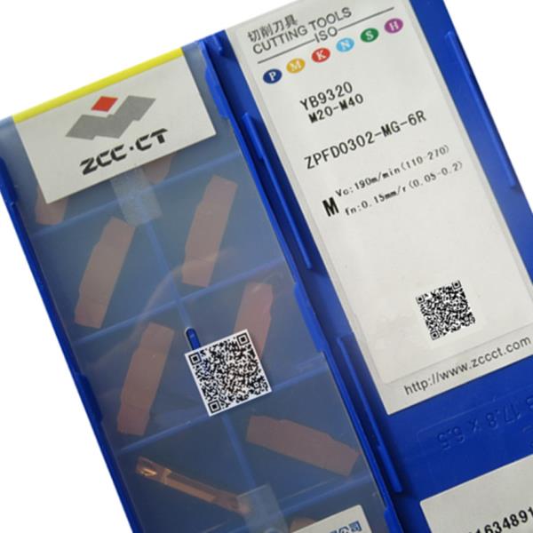 ZCC CT CNC 카바이드 인서트 컷오프 10 개 상자 ZPED02502-MG-6R YB9320