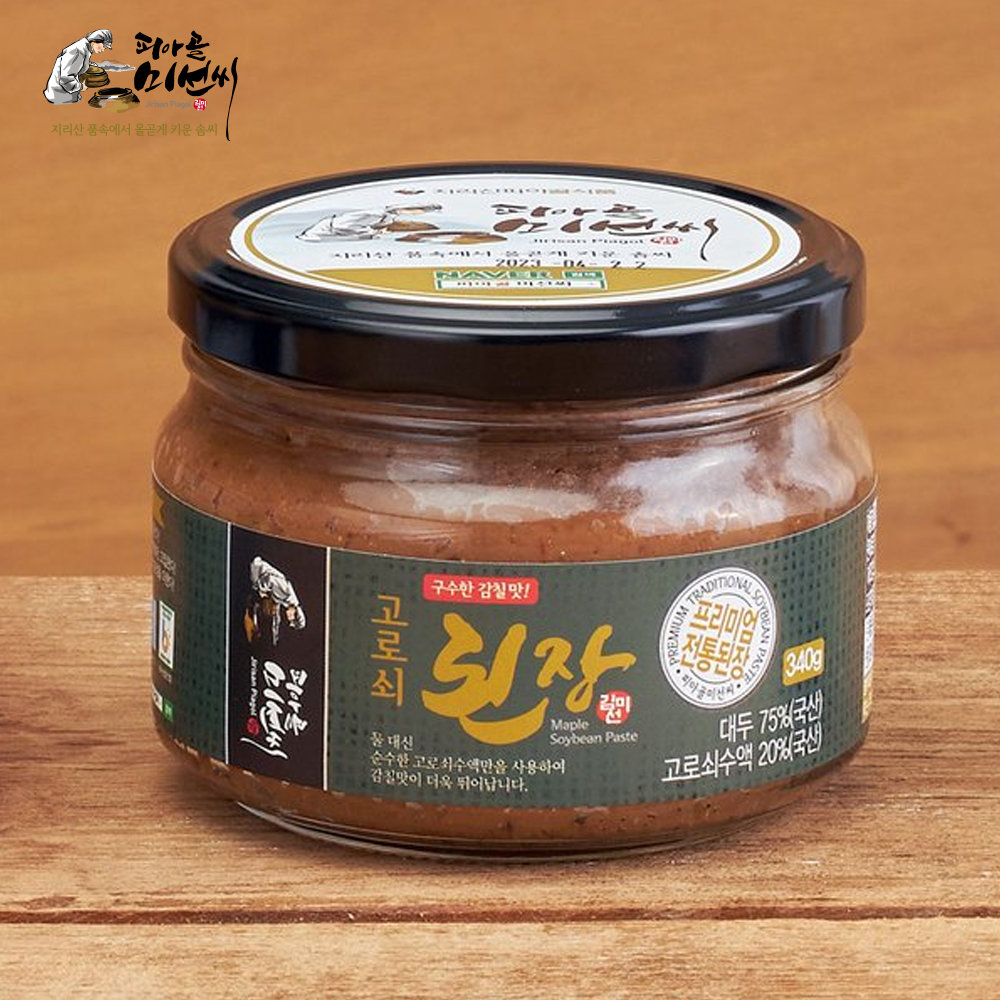 지리산피아골 피아골미선씨 고로쇠된장 340g 유리병