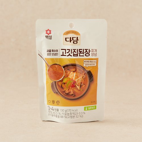 CJ제일제당 CJ제일제당 다담 고깃집 된장찌개양념 130g