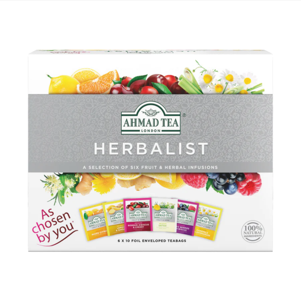 허벌리스트 HERBALIST 셀렉션 과일 허브 60티백 Ahmad Tea 아마드 티 60개 115g 1박스