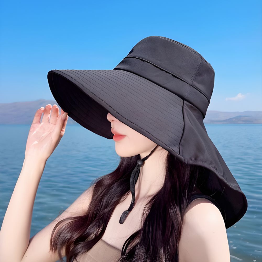 햇빛 롱 버킷햇 물놀이 텃밭 농사모자 창모자