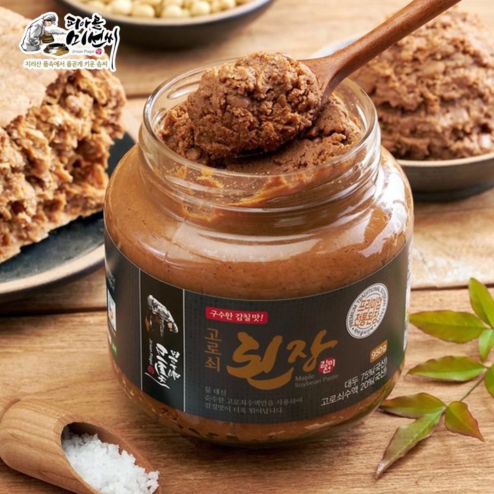 지리산피아골 피아골미선씨 고로쇠된장 950g 유리병