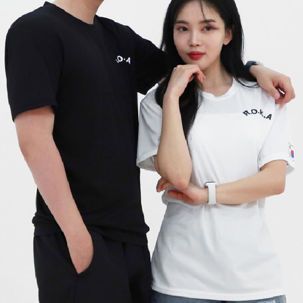 남녀 ROKA 로카반팔티 코리아아미티셔츠