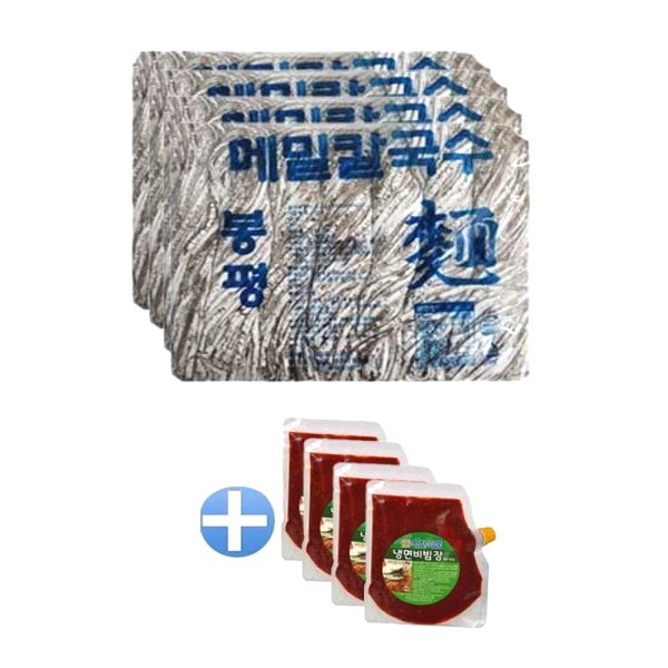 봉평 메밀칼국수면 5 6kg 소스포함 비빔칼국수