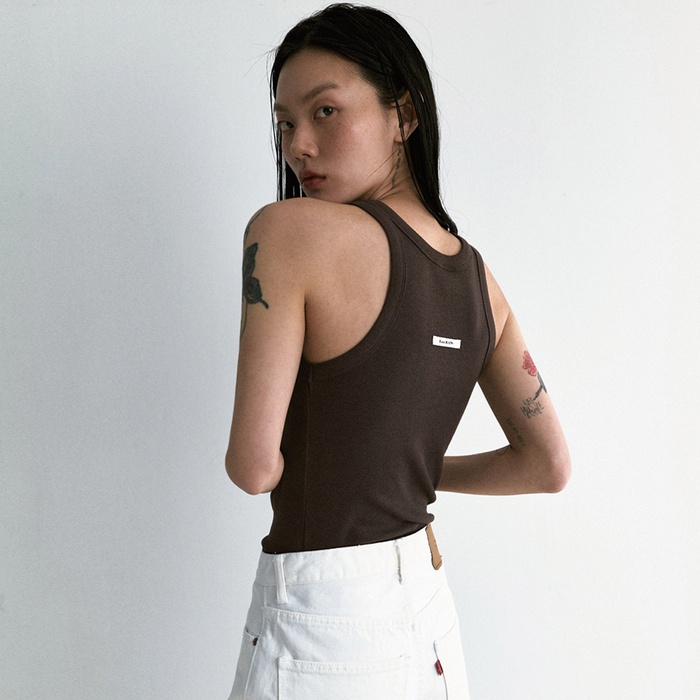엠엠엠 립 탱크 나시 MMM Ribbed Tank Sleeveless 42281 M