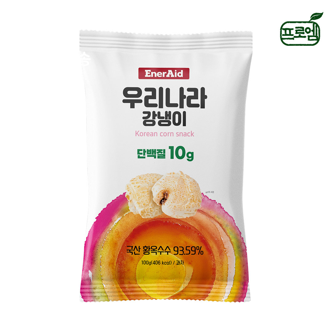 프로엠 프로엠 에너에이드 우리나라 강냉이 100g x 1개 NON-GMO 간식 단백질