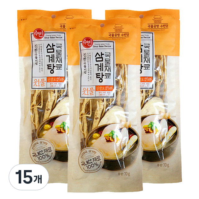 조은약초 조은약초 조은약초 수빈 삼계탕 재료 70g 12개