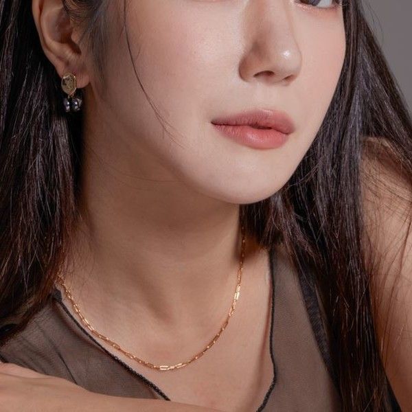 마이포에트리 Basic simple chain necklace
