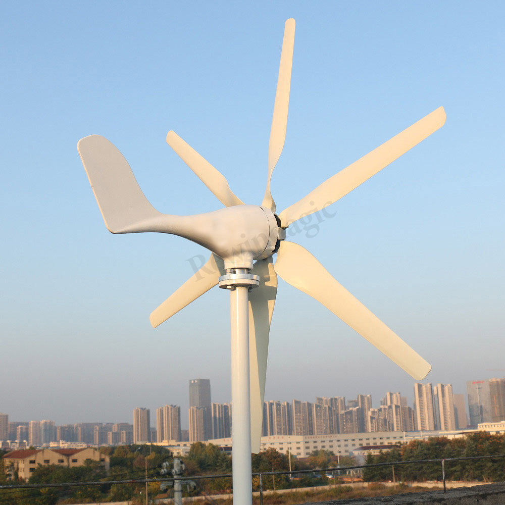 가로등용 수 풍력 터빈 발전기 오프 그리드 시스템 에너지 저소음 12V 고속 5000W